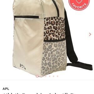 APL Cream and Leopard Print Women's Backpack